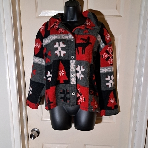 Talbots fleece button Down size medium - Picture 1 of 5